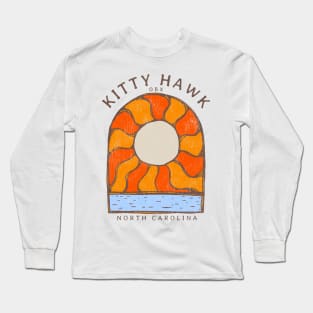 Kitty Hawk, NC Summertime Vacationing Burning Sun Long Sleeve T-Shirt